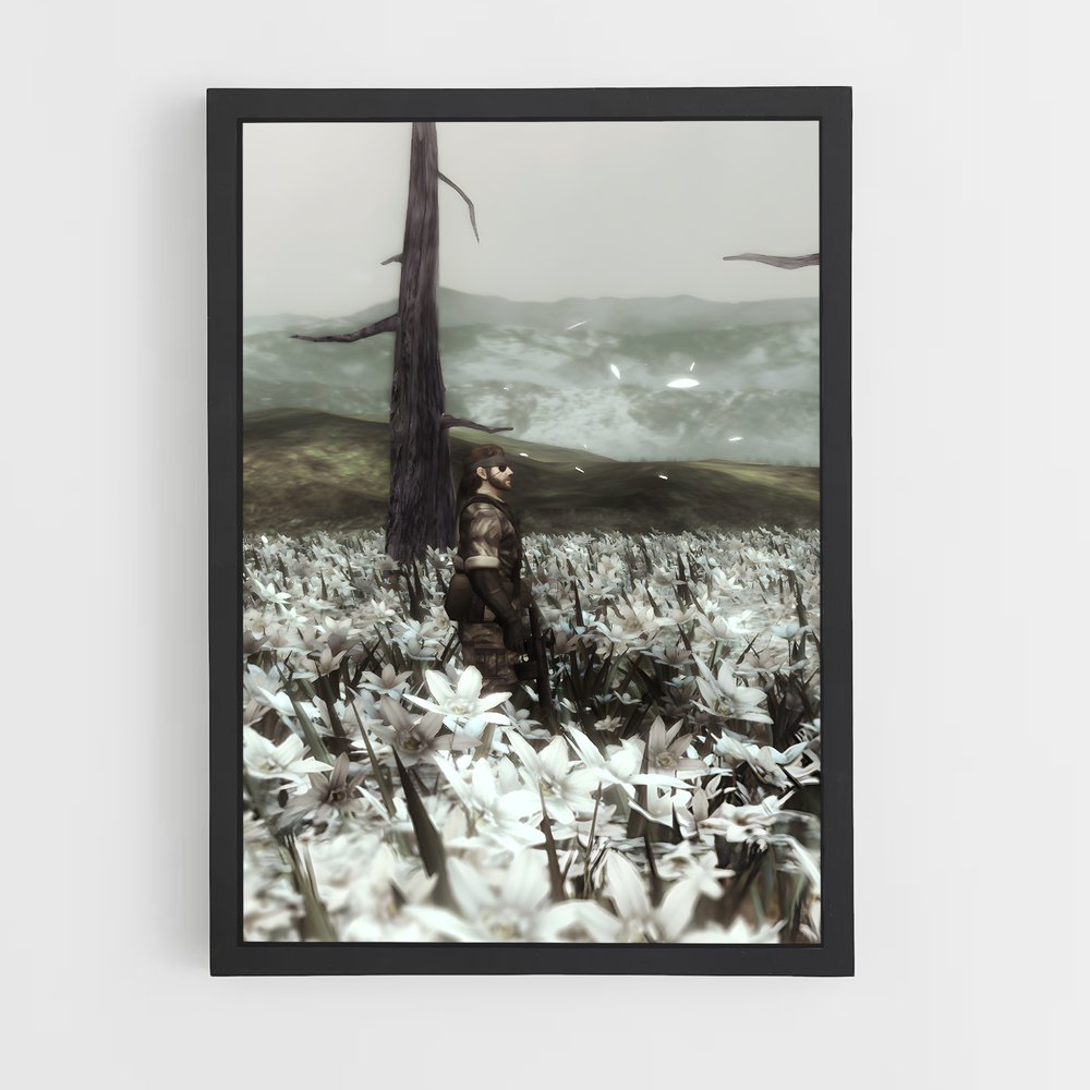 Poster Serpent des Fleurs – affiche Metal gear solid (vue 2)